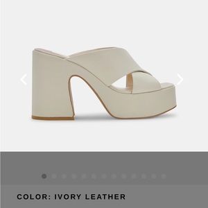 Dolce Vita Wonder Heels Ivory Leather